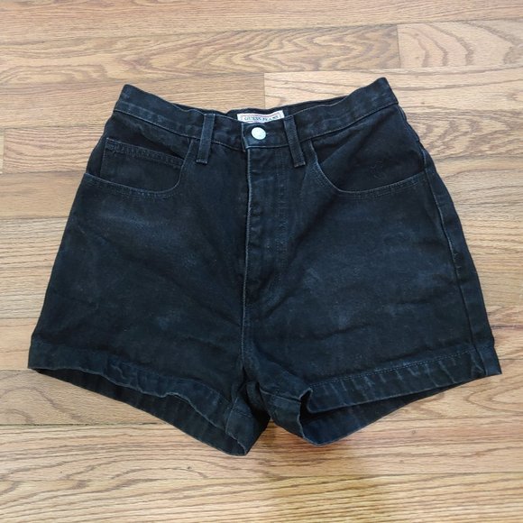 Vintage 80's GUESS? High Waist Demin Shorts - Picture 1 of 8